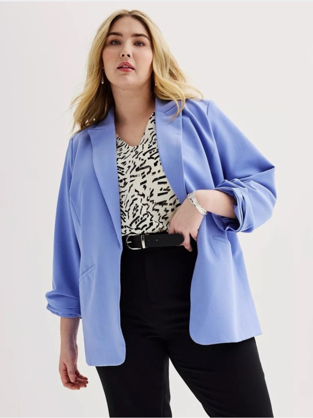 Nine West Periwinkle Tailored Blazer Jacket